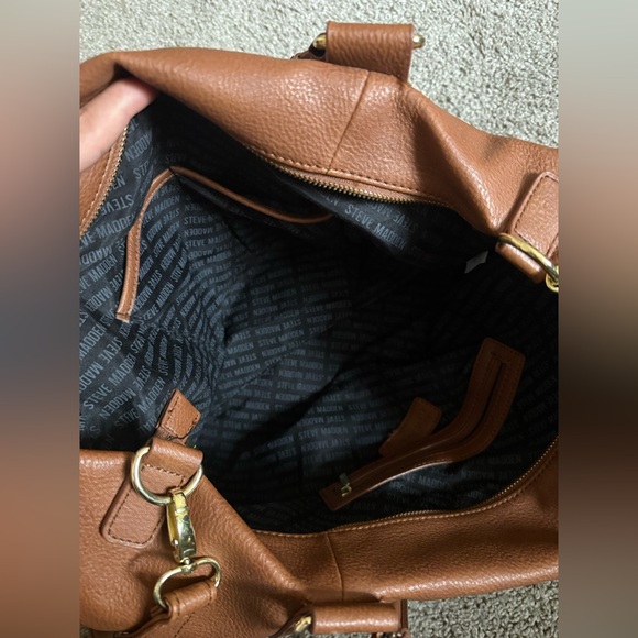 Steve Madden Leather Shoulder Tote Bag - Picture 4 of 5